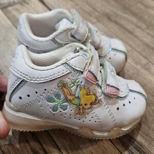 Vintage Tinker Bell Light Up Tennis Shoes Size 6 Toddler Baby Y2K
